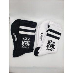 Luxury Fashion Socks- black